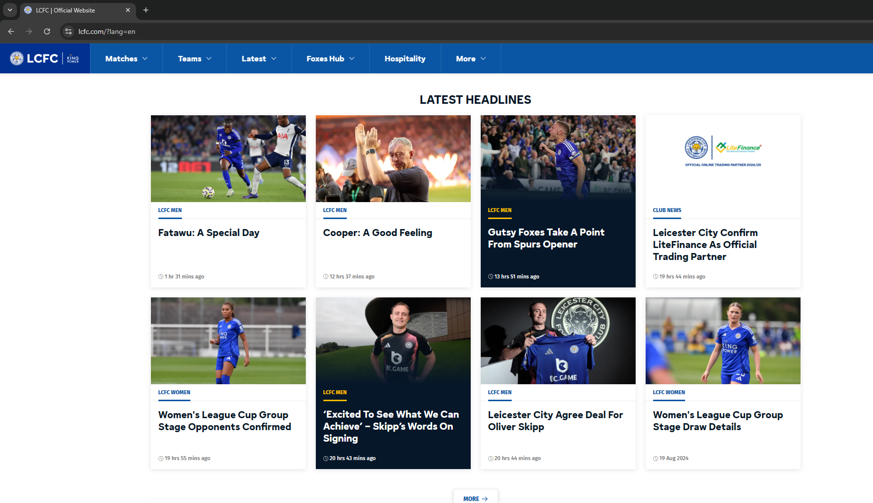 Litefinance Tự Hào Là đối Tác Thương Mại Chính Thức Của đội Bóng Leicester City